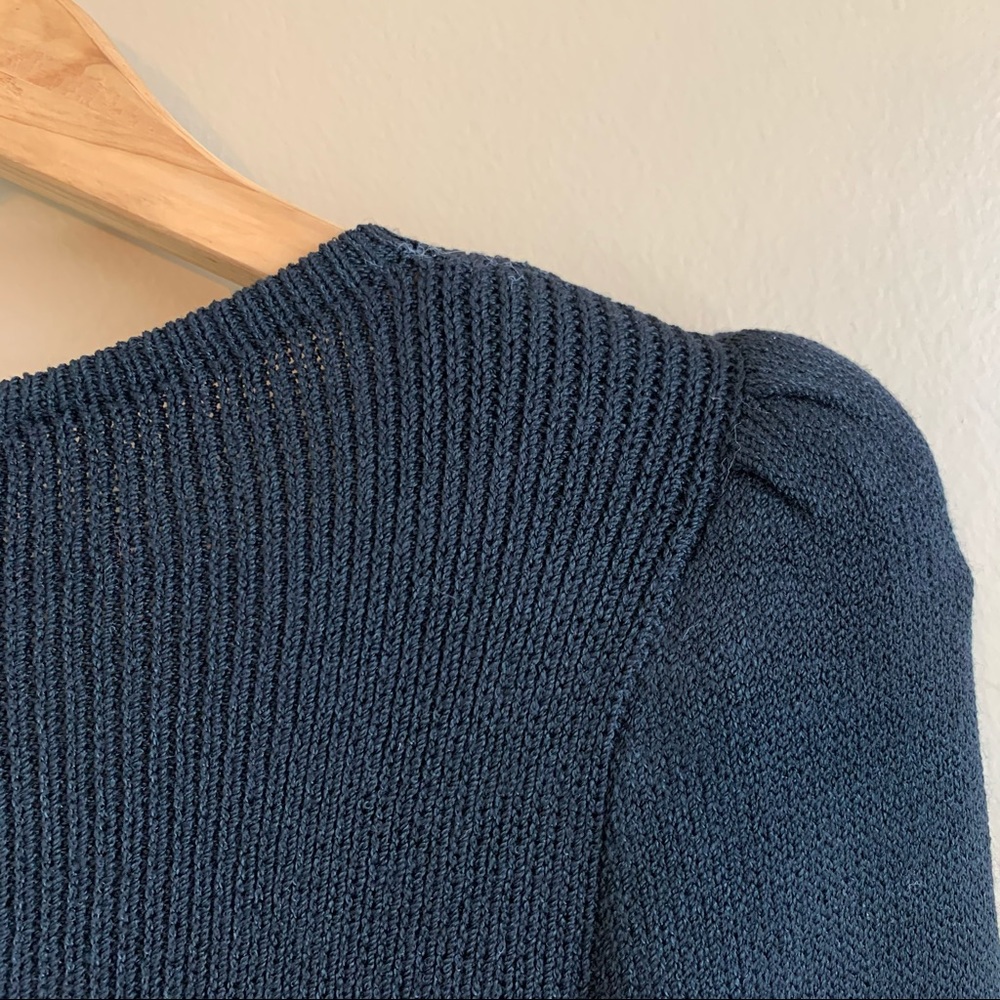 Vintage St. John Peplum Sweater v-neck RELISTED - Picture 6 of 14